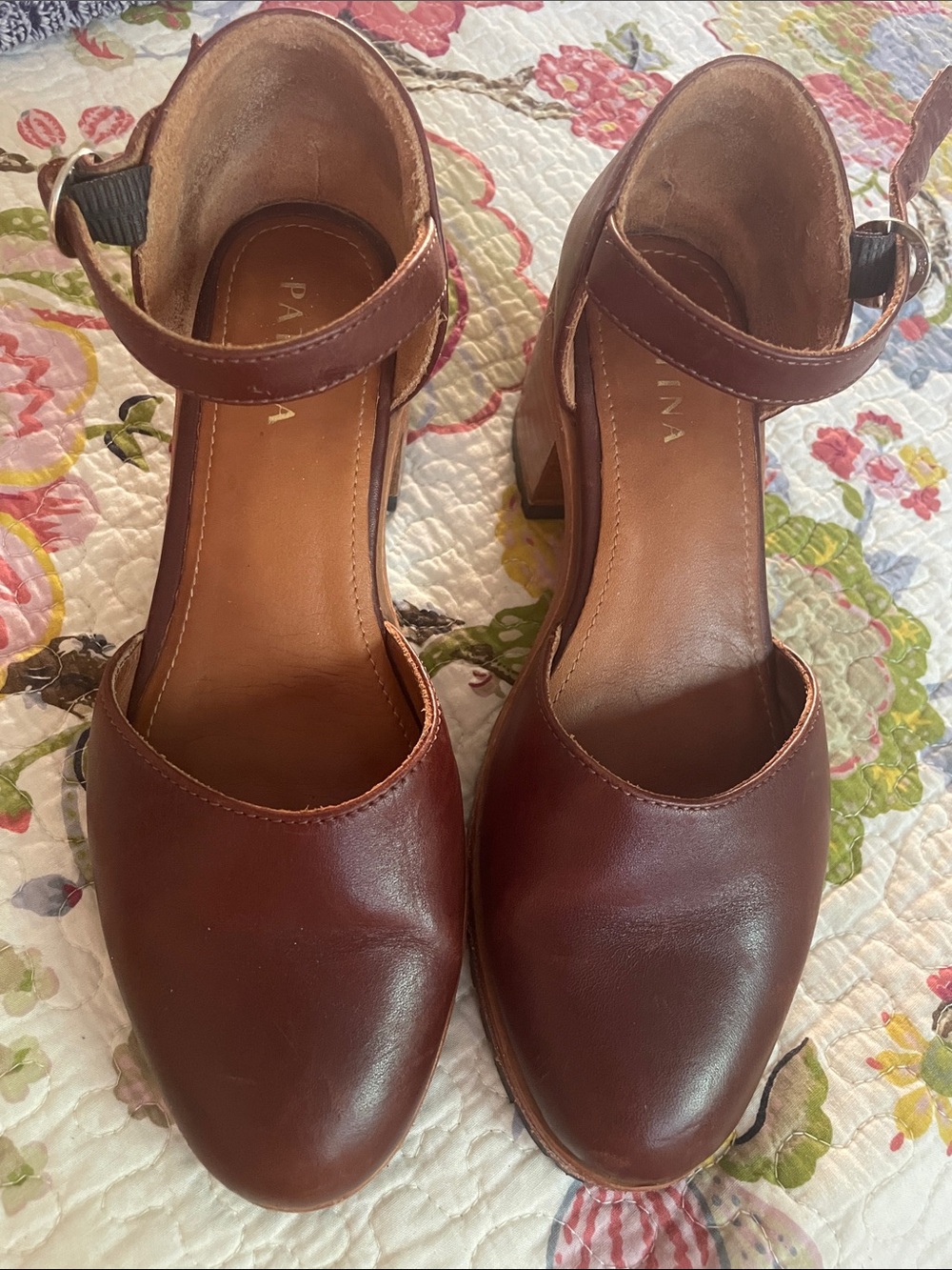 Portland Leather Goods Patina Brown Leather Mary Jane